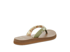 Women's Shoes Sanuk YOGA PARADISE 2 Flip Flop Sandals 1091869 SAGE PARADISE