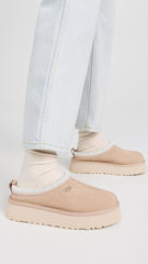 Women's Shoes UGG TAZZ Platform Suede Slippers 1122553 SAND