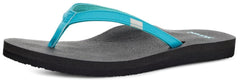 Women's Shoes Sanuk YOGA JOY Flip Flop Toe Post Sandals SWS10275 SCUBA BLUE