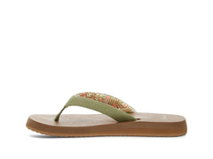 Women's Shoes Sanuk YOGA PARADISE 2 Flip Flop Sandals 1091869 SAGE PARADISE