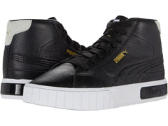 Women's Shoes PUMA CALI STAR MID Leather Lace Up Sneakers 38068303 BLACK / WHITE