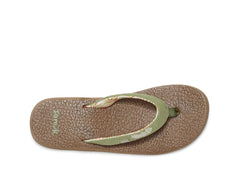 Women's Shoes Sanuk YOGA PARADISE 2 Flip Flop Sandals 1091869 SAGE PARADISE