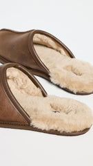 UGG Men's Scuff Slipper, Tan Leather