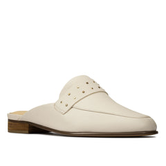 Clarks Pure Mule 50384 (White Leather)