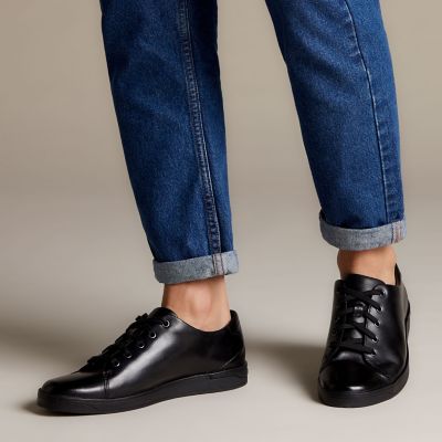 Stanway Lace Black Leather - by Clarks Shoes