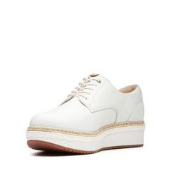 Teadale Rhea White Leather - 26131976 by Clarks