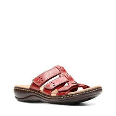 Leisa Spring Red Leather - 26134494 by Clarks