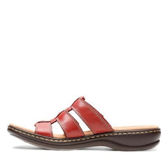 Leisa Spring Red Leather - 26134494 by Clarks