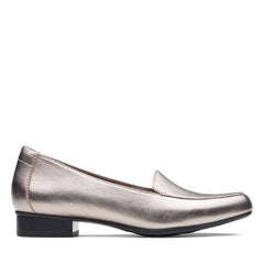 Juliet Lora Pewter Leather - 26136580 by Clarks