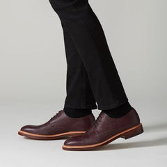 Somerville Low Burgundy Tumbled - 26137092 by Clarks
