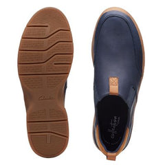Orlin Step Navy Leather - 26139877 by Clarks