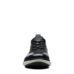 Un Globe Vibe Black Leather - 26140163 by Clarks