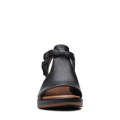 Un Plaza Way Black Leather - 26140371 by Clarks