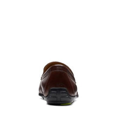 Grafton Loafer Dark Brown - 26140416 by Clarks