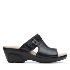 Lynette Trudie Black Leather - 26140682 by Clarks