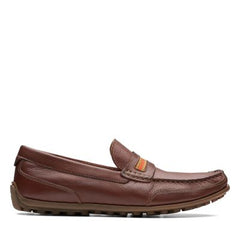 Hamilton Drive Tan Leather - 26141729 by Clarks
