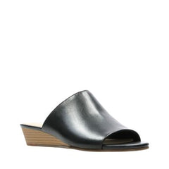 Mena Rose Black Leather - 26142090 by Clarks