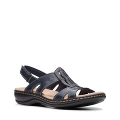 Leisa Skip Navy Leather - 26142996 by Clarks
