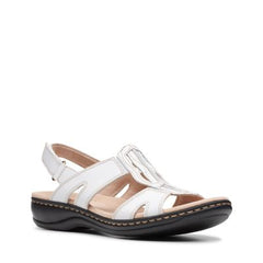 Leisa Skip White Leather - 26142997 by Clarks