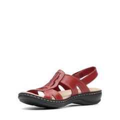 Leisa Skip Red Leather - 26145846 by Clarks