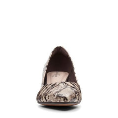 Linvale Crown Taupe Snake - 26146910 by Clarks