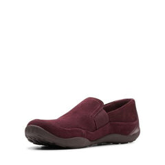 Haley Park Burgundy Suede - 26146934 by Clarks
