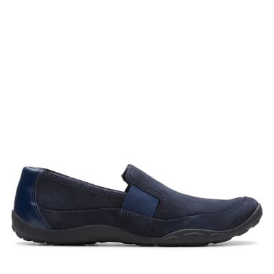Haley Park Navy Suede - 26146936 by Clarks