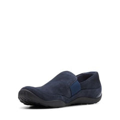 Haley Park Navy Suede - 26146936 by Clarks