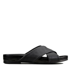 Pure Cross Black Leather - 26147750 by Clarks