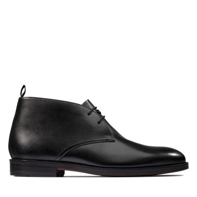 Oliver Mid Black Leather - 26148097 by Clarks