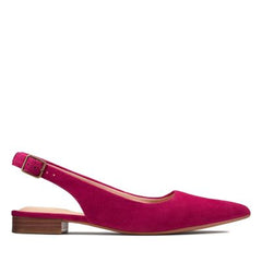 Laina15 Sling Fuchsia Suede - 26148859 by Clarks