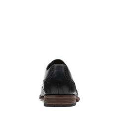 Lamont Wing Black Leather - 26149668 by Clarks
