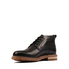 Foxwell Mid Black Leather - 26151341 by Clarks