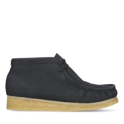 Wallabee Boot. Black Faux Sde - 26151797 by Clarks