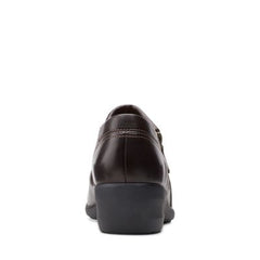 Rosely Lo Dark Brown Lea - 26152536 by Clarks