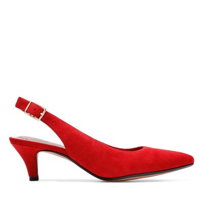 Linvale Sondra Red Suede - 26153999 by Clarks