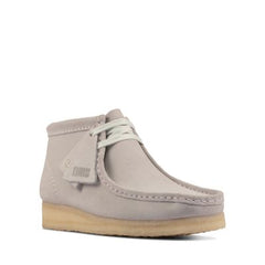 Wallabee Boot. Blue Grey Suede - 26154166 by Clarks