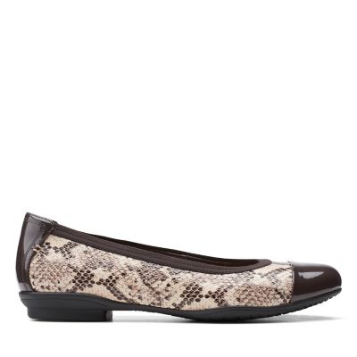 Sara Orchid Taupe Snake - 26154583 by Clarks