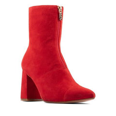 Laina85 Ankle Red Suede - 26154649 by Clarks