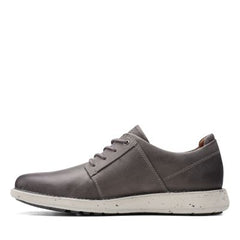 Un LarvikLace2 Grey Leather - 26155546 by Clarks