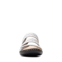 Leisa Spice White Leather - 26157484 by Clarks