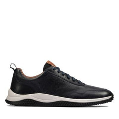 Puxton Lace Navy Leather - 26157829 by Clarks