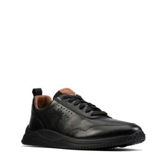 Puxton Lace Black Leather - 26157837 by Clarks