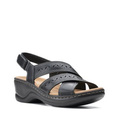 Lexi Pearl Black Leather - 26158210 by Clarks