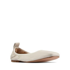 Pure Ballet White Leather - 26158430 by Clarks