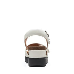 Lizby Strap White Leather - 26159185 by Clarks