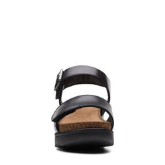 Lizby Strap Black Leather - 26159187 by Clarks