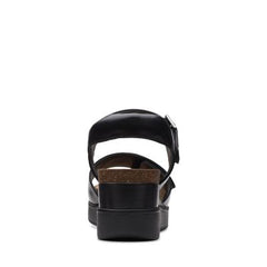 Lizby Strap Black Leather - 26159187 by Clarks
