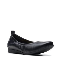 Un Darcey Vibe Black Leather - 26159211 by Clarks