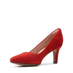 Illeana Tulip Red Suede - 26159600 by Clarks